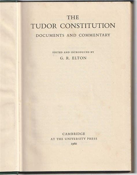 de republica anglorum the tudor constitution documents and commentary